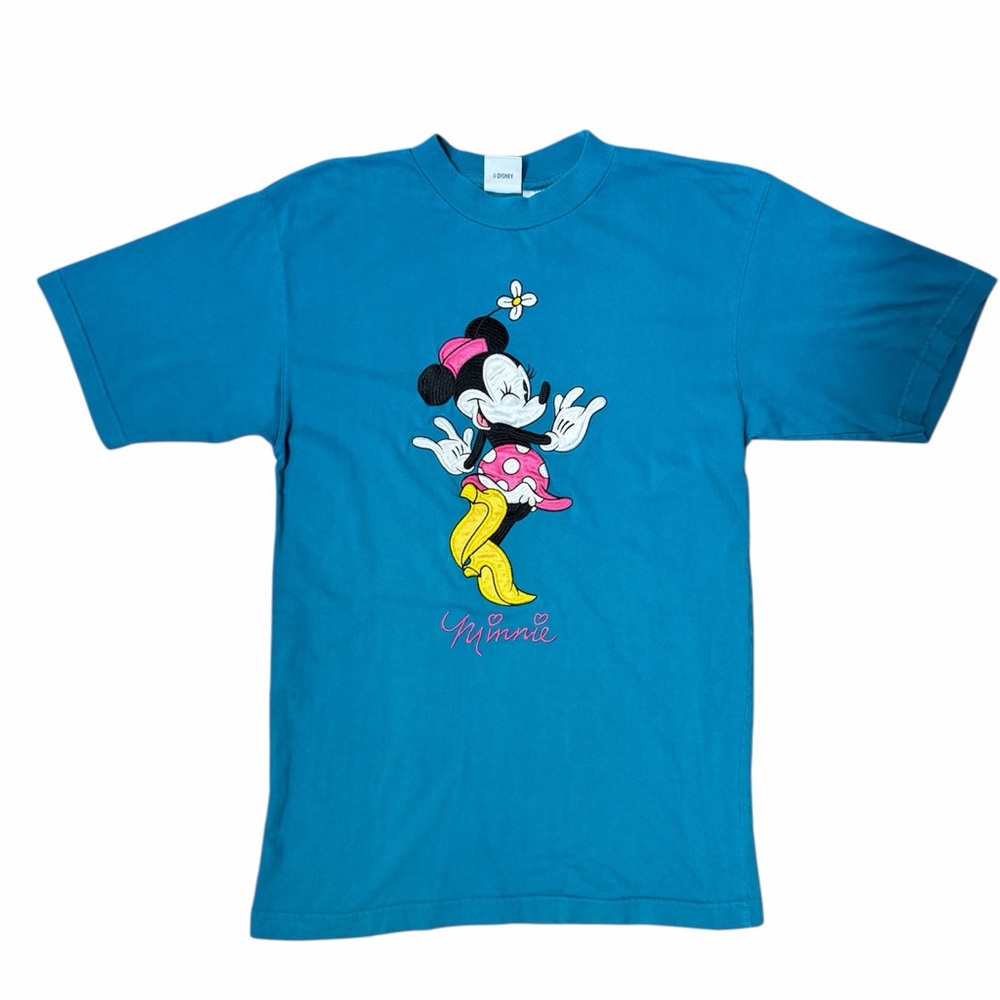 Vintage 90s Minnie Mouse Embroidered Disney T Shirt
